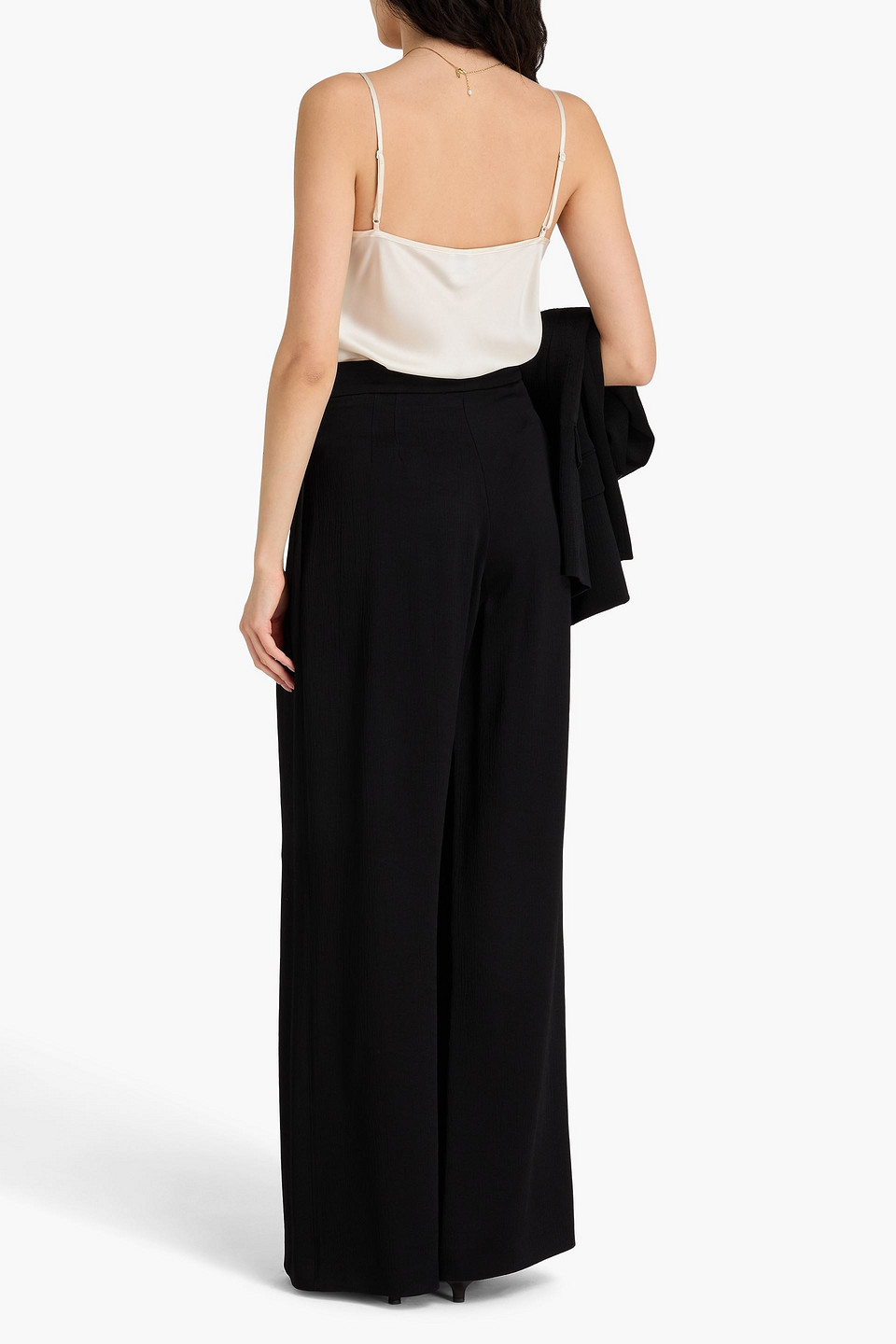 Joseph Talma Satin-crepe Wide-leg Pants