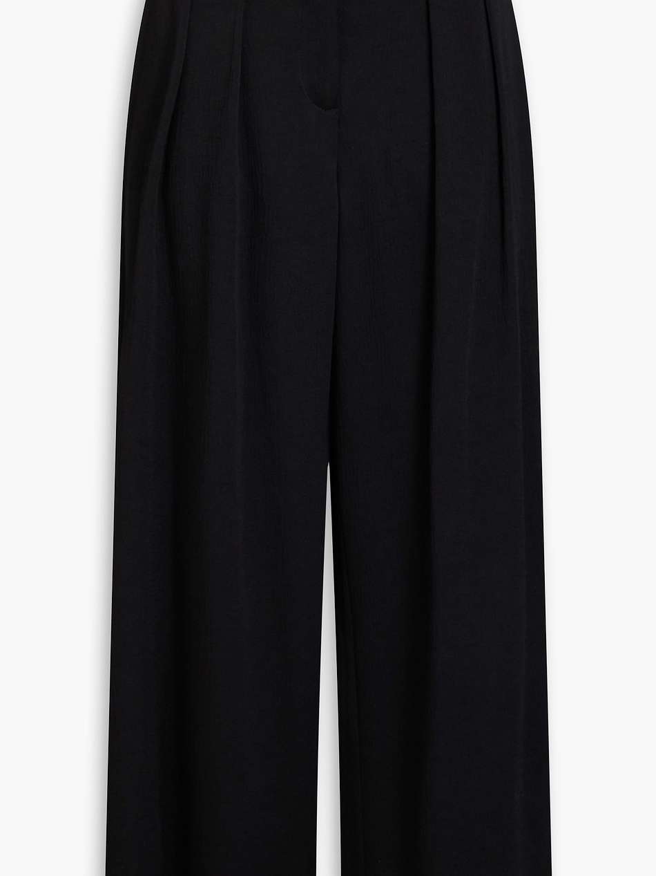 talma satin-crepe wide-leg pants