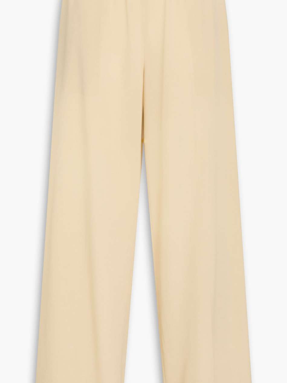 hulin silk crepe de chine wide-leg pants