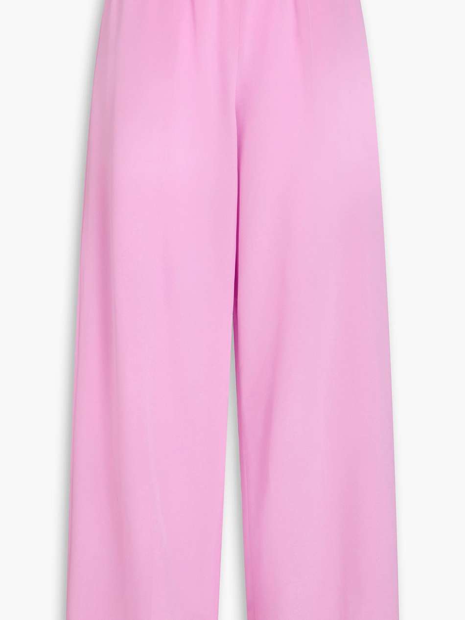 hulin silk crepe de chine wide-leg pants