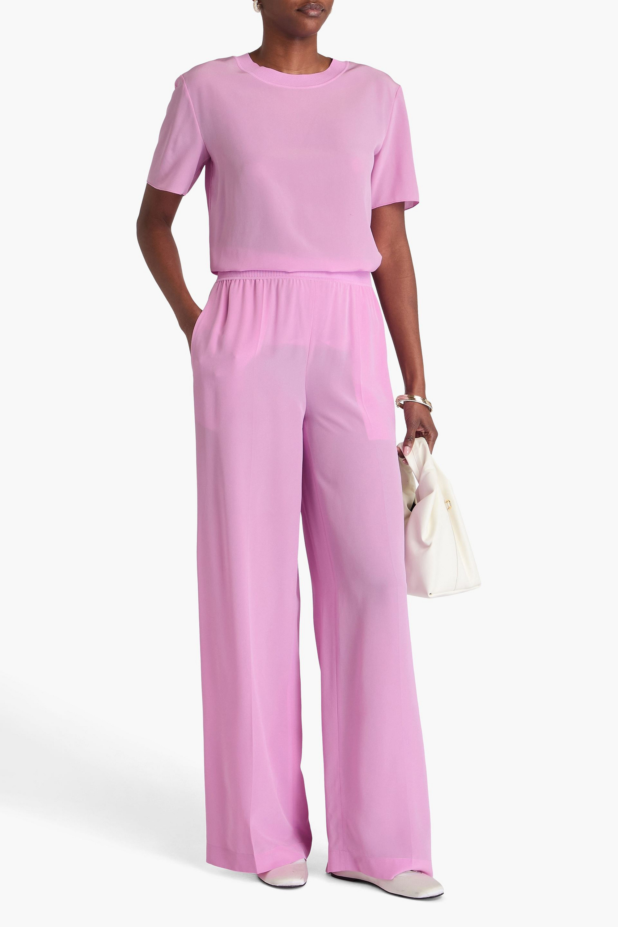 JOSEPH Hulin silk crepe de chine wide-leg pants