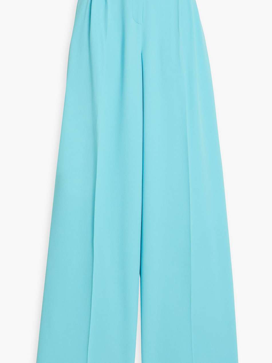 crepe wide-leg pants