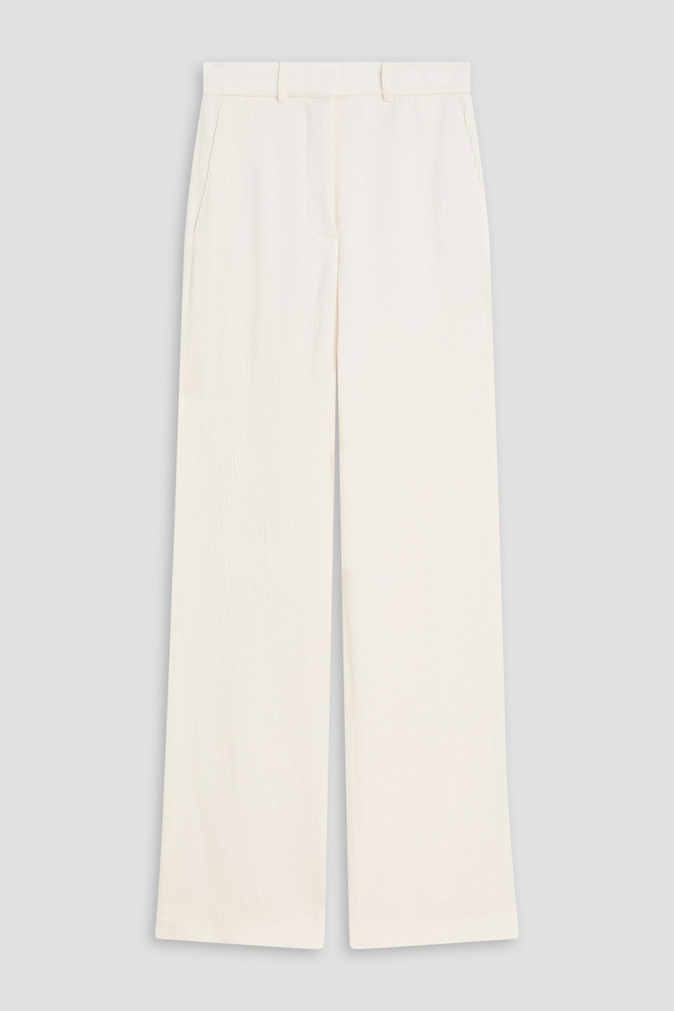 Joseph Morissey Textured Satin-crepe Straight-leg Pants