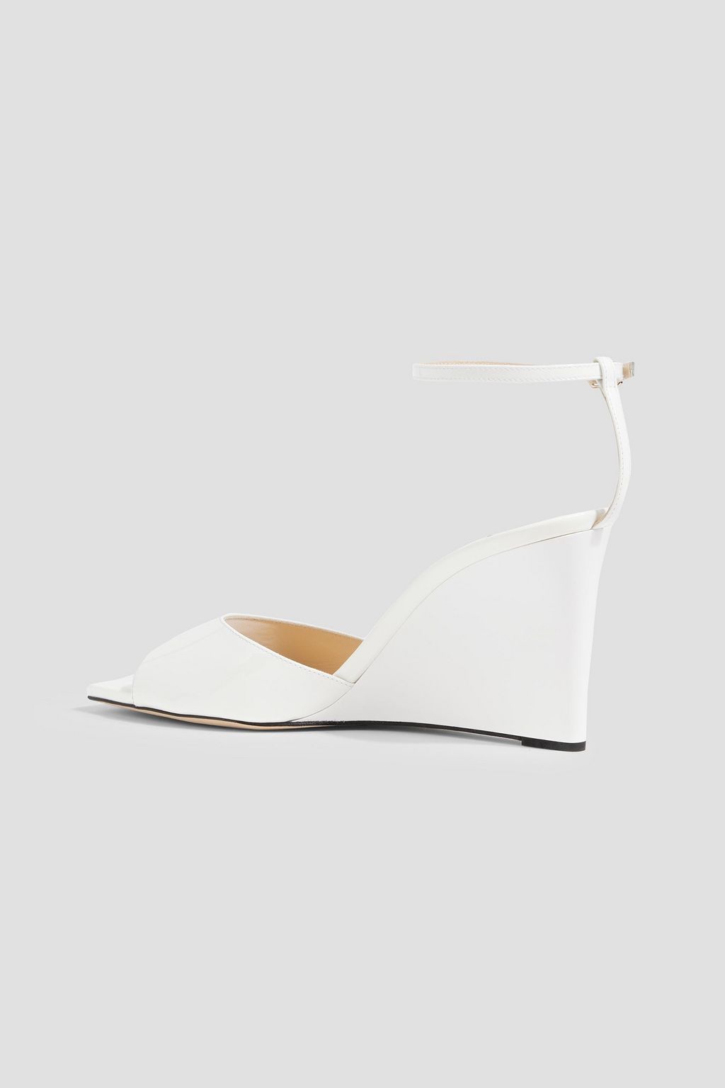 JIMMY CHOO Brien 85 leather wedge sandals