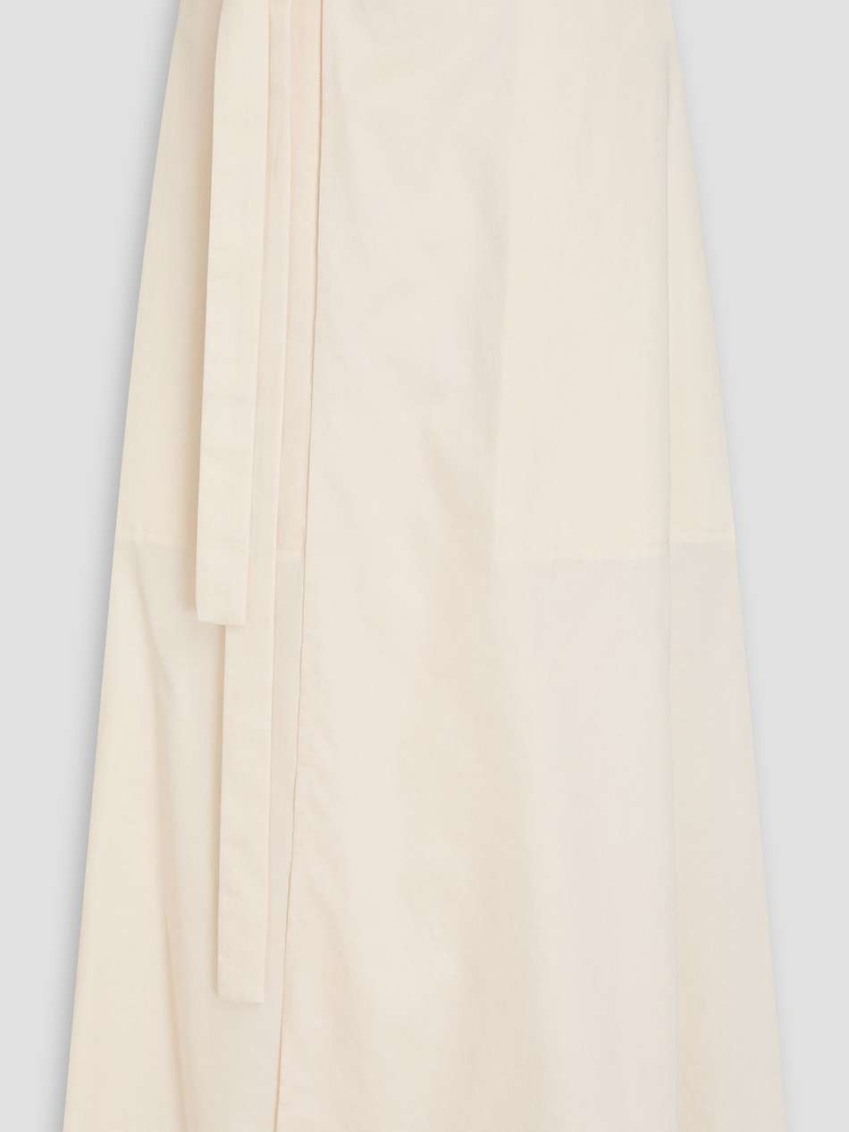 alix cotton-poplin midi wrap skirt