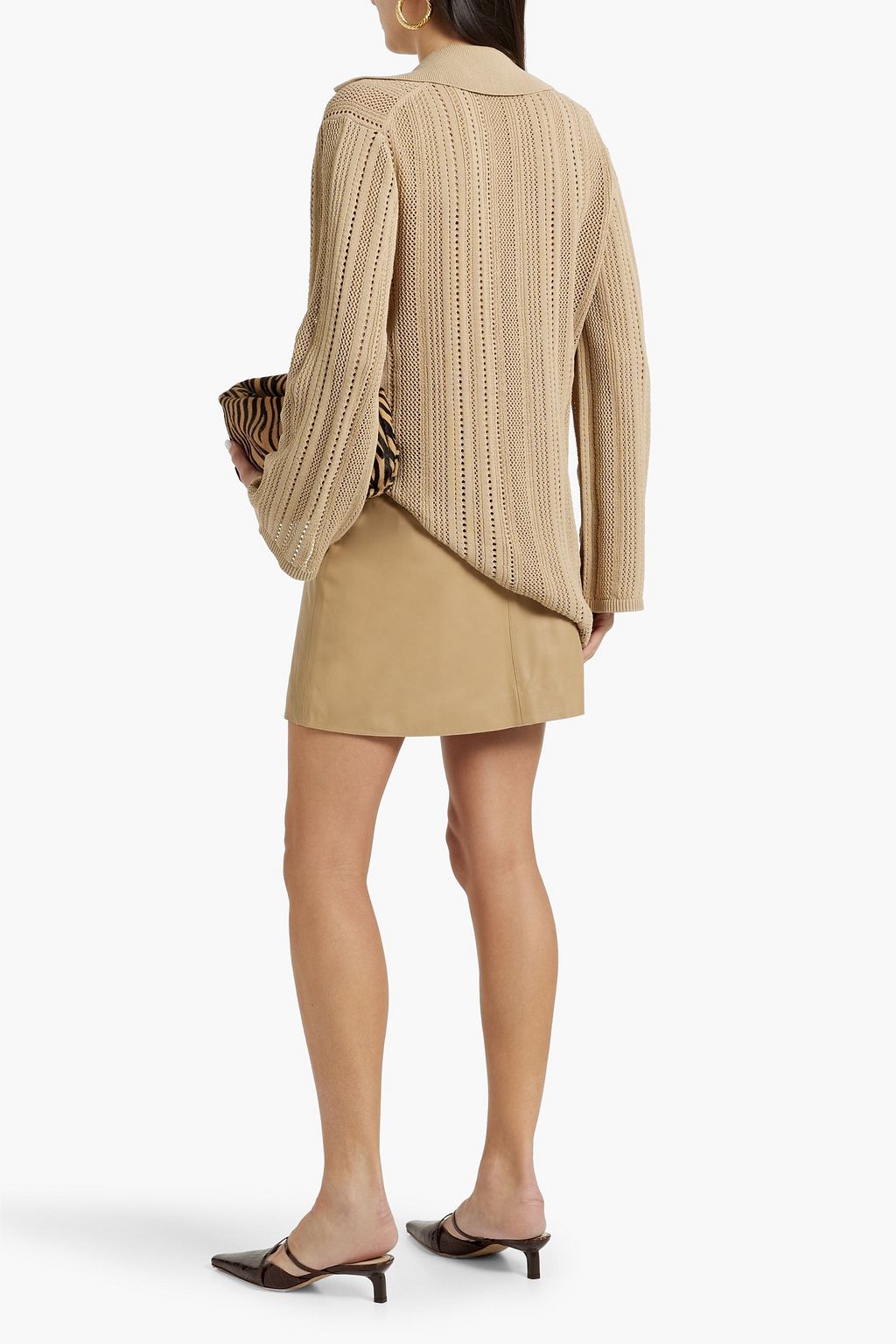 BY MALENE BIRGER Coras leather mini skirt