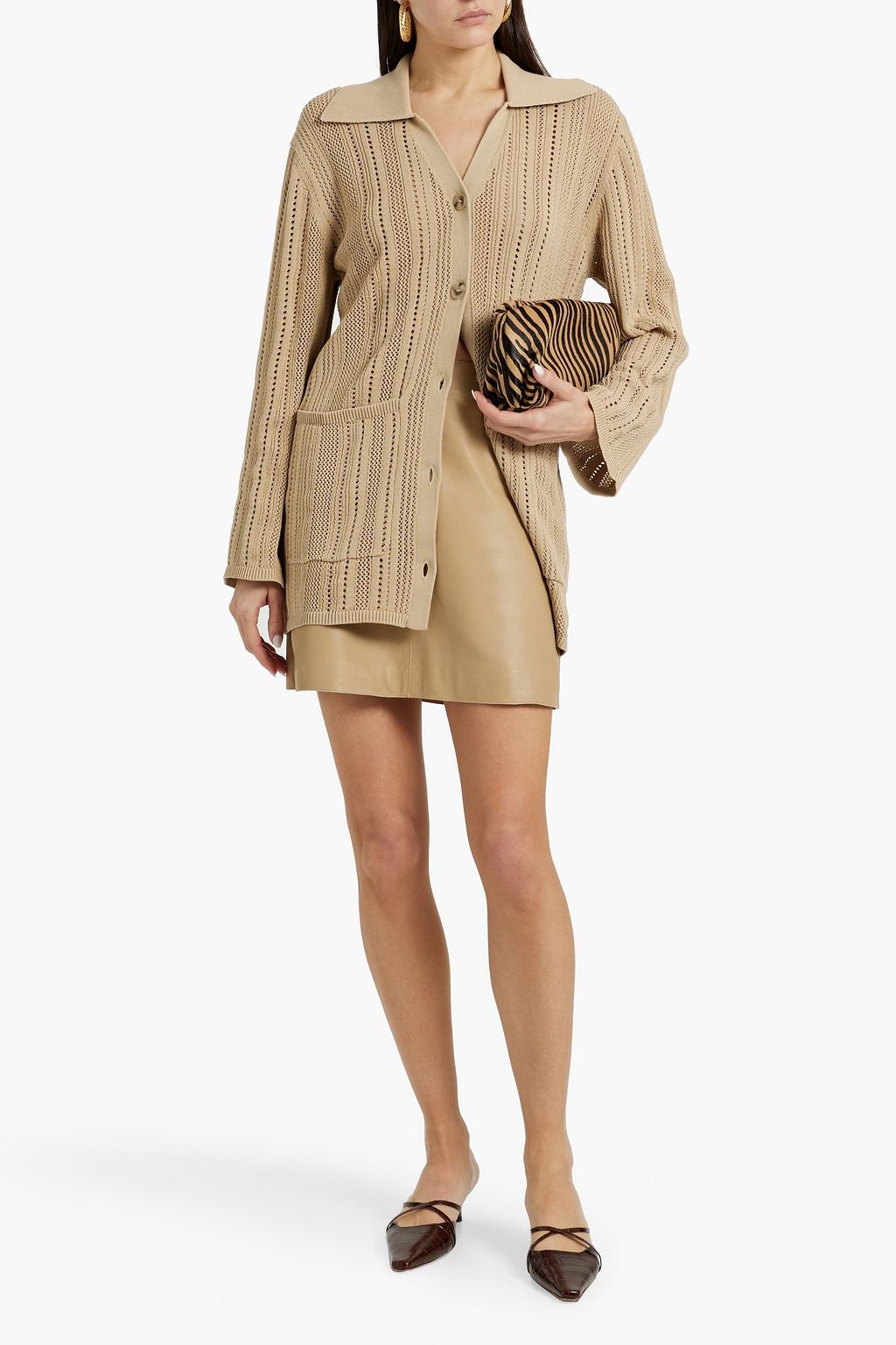 BY MALENE BIRGER Coras leather mini skirt
