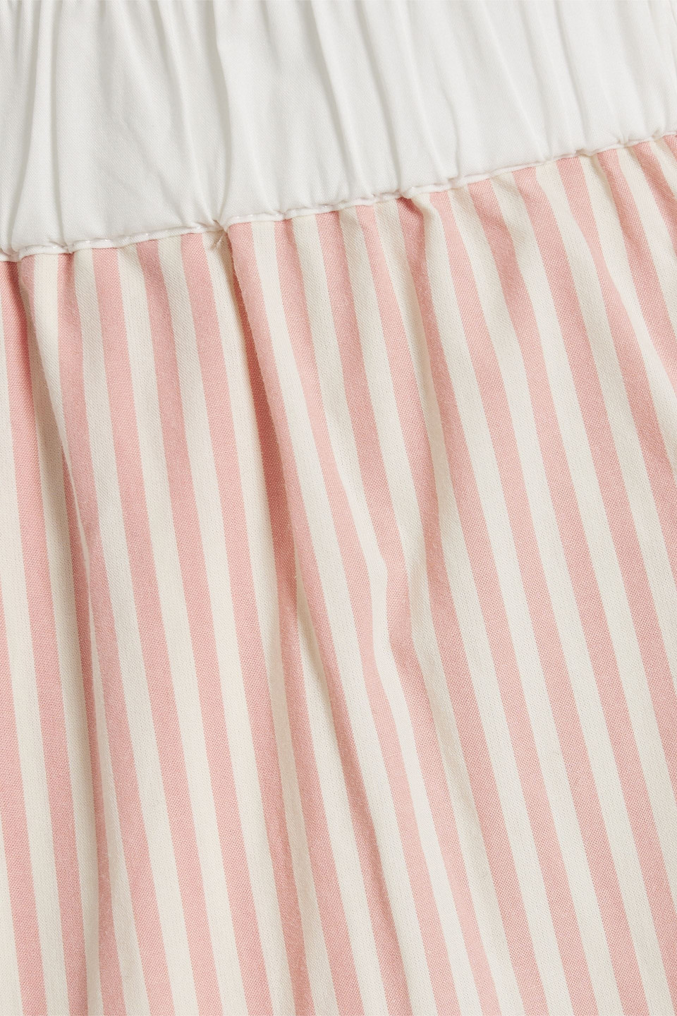 By Malene Birger Helsy Striped Cotton-poplin Straight-leg Pants In Baby Pink