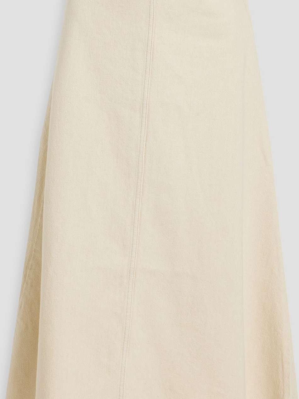 carlas denim midi skirt