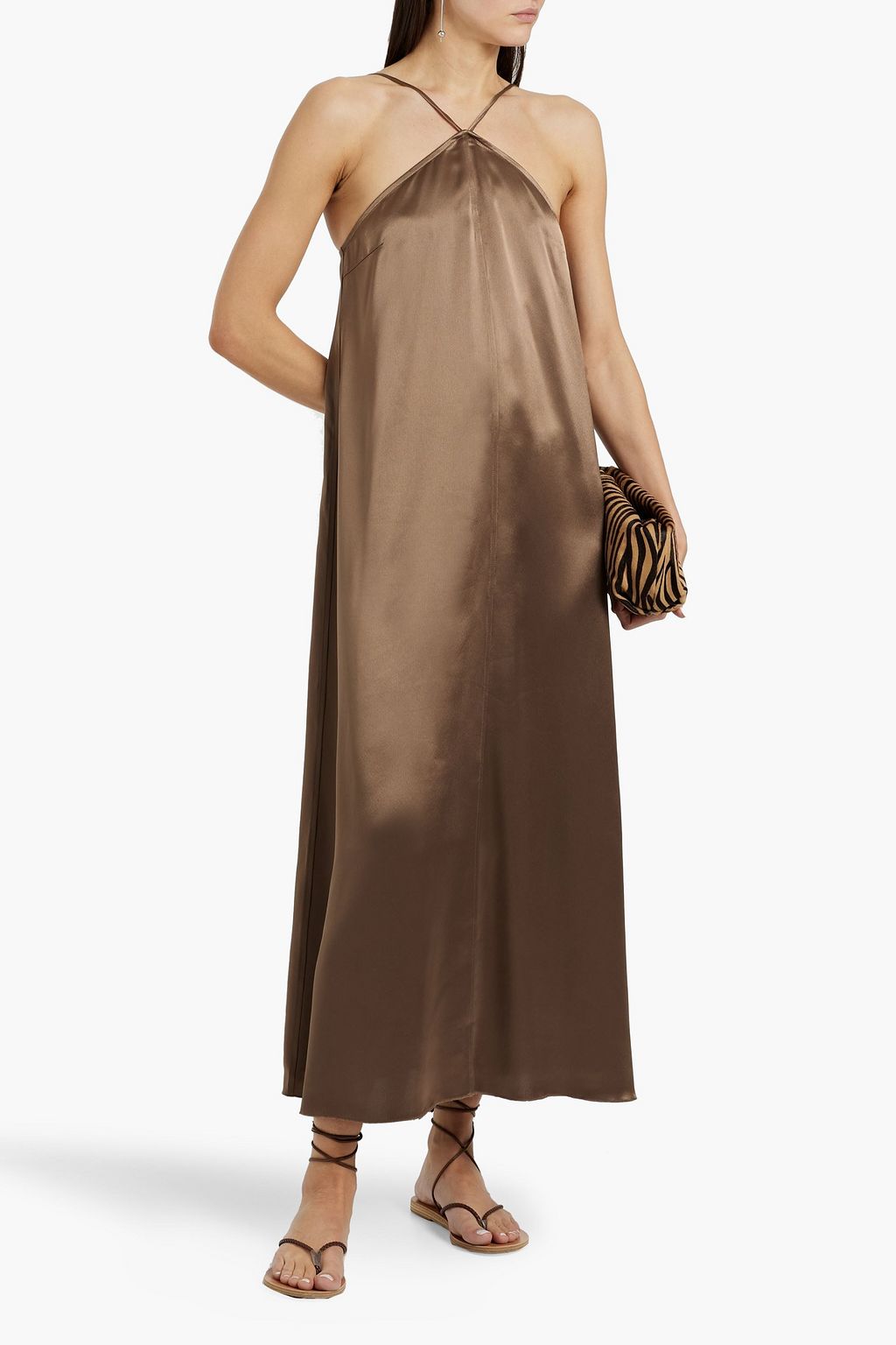 BY MALENE BIRGER فستان طويل "ريجانا" من ساتان كريب