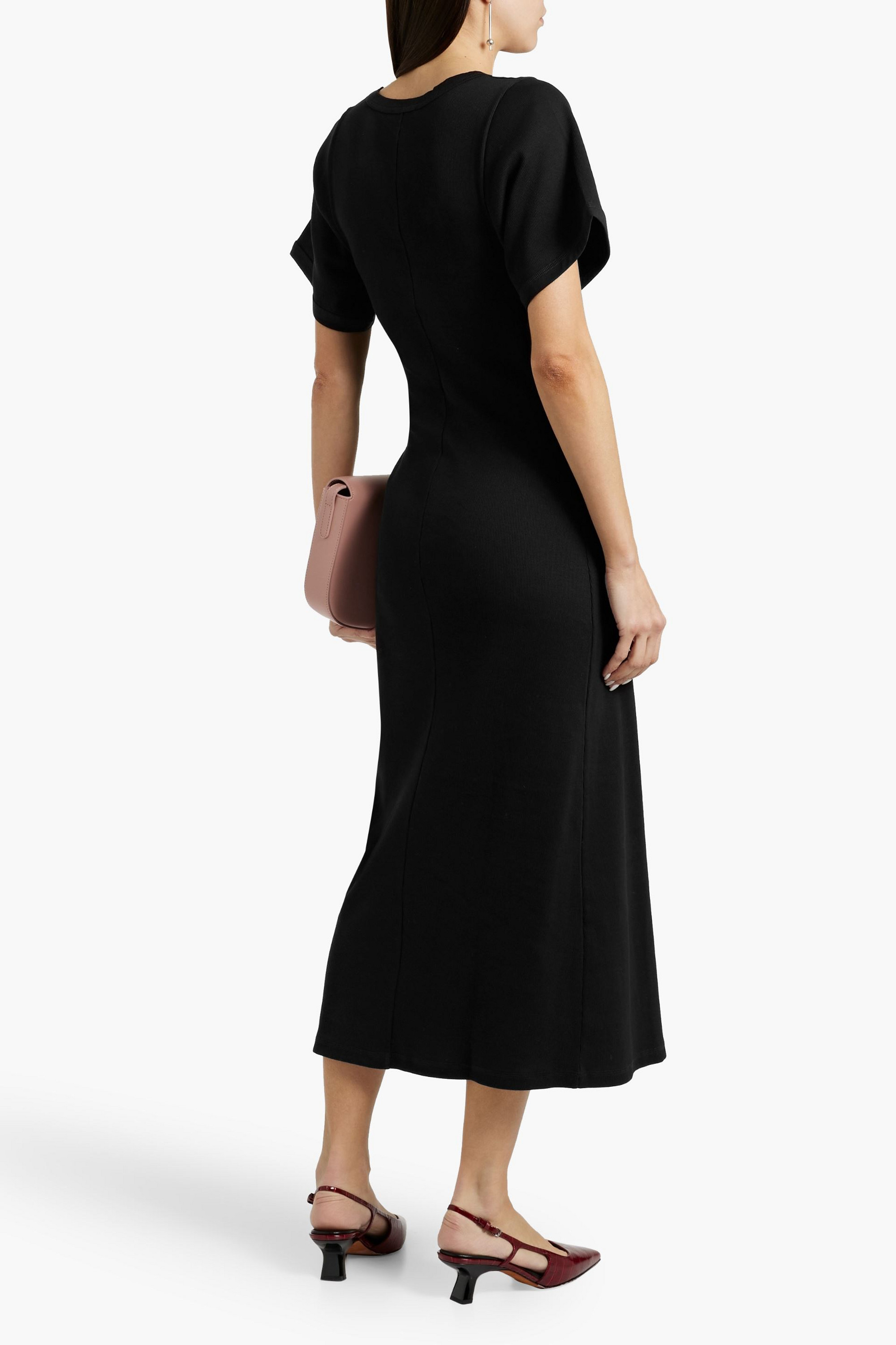 By Malene Birger Anaissa ribbed cotton-blend jersey midi dress