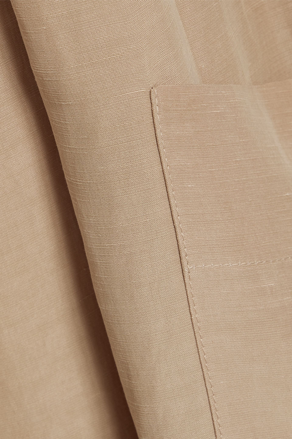 Shop By Malene Birger Darlane Woven Wide-leg Pants In Sand