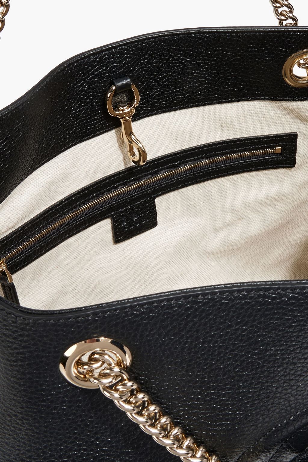 GUCCI Soho pebbled-leather tote