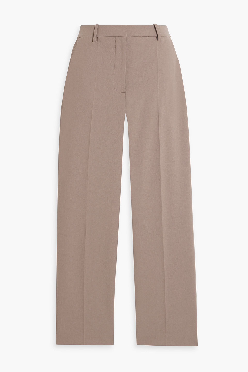 By Malene Birger Igda Crepe Straight-leg Pants In Taupe