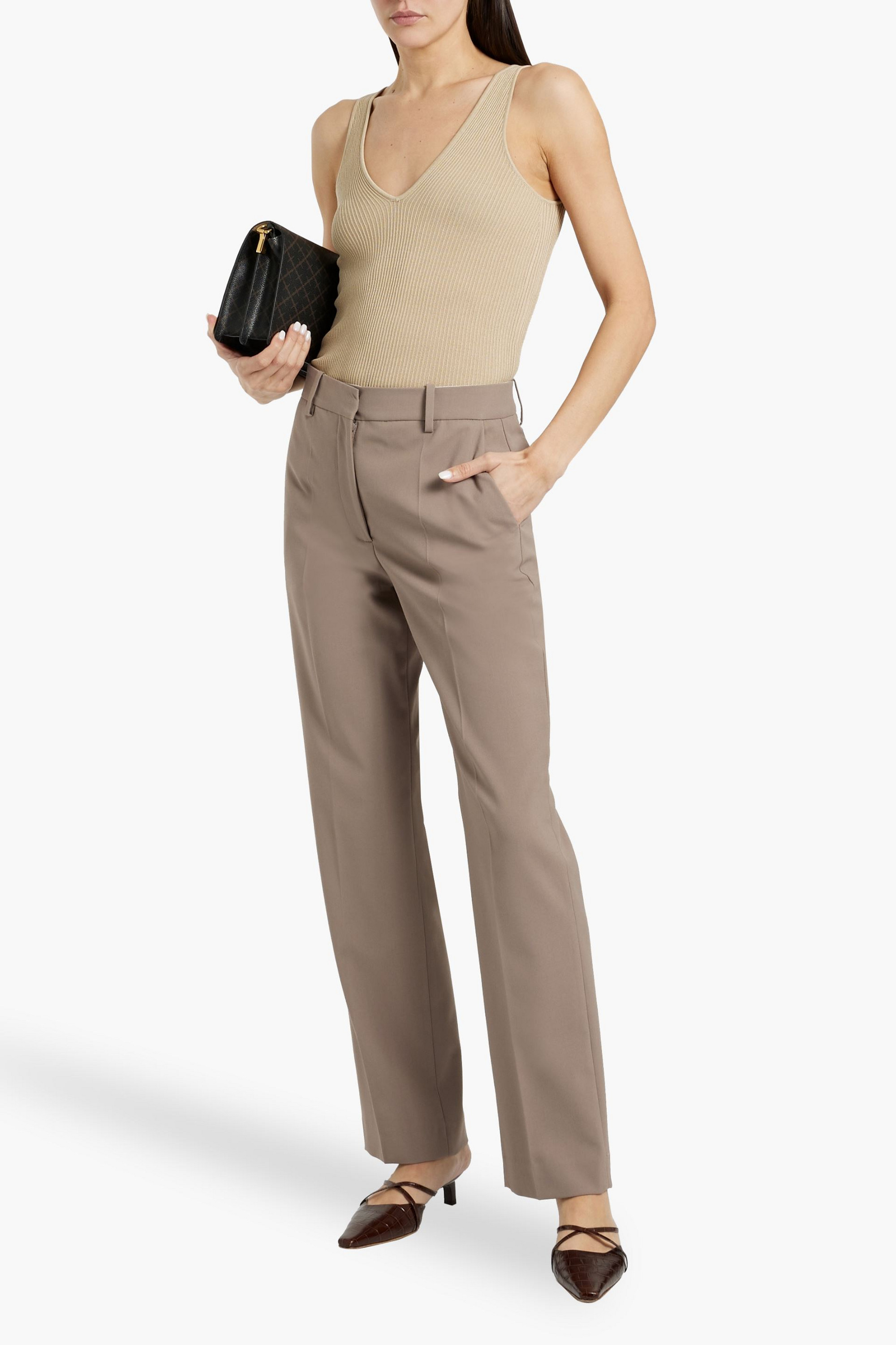 By Malene Birger Igda crepe straight-leg pants