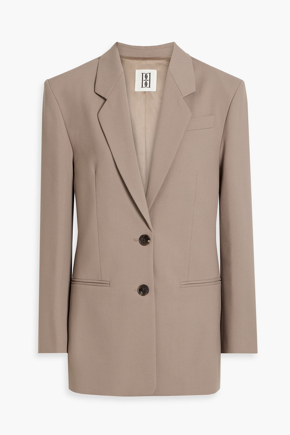 By Malene Birger Ophie Crepe Blazer In Mushroom
