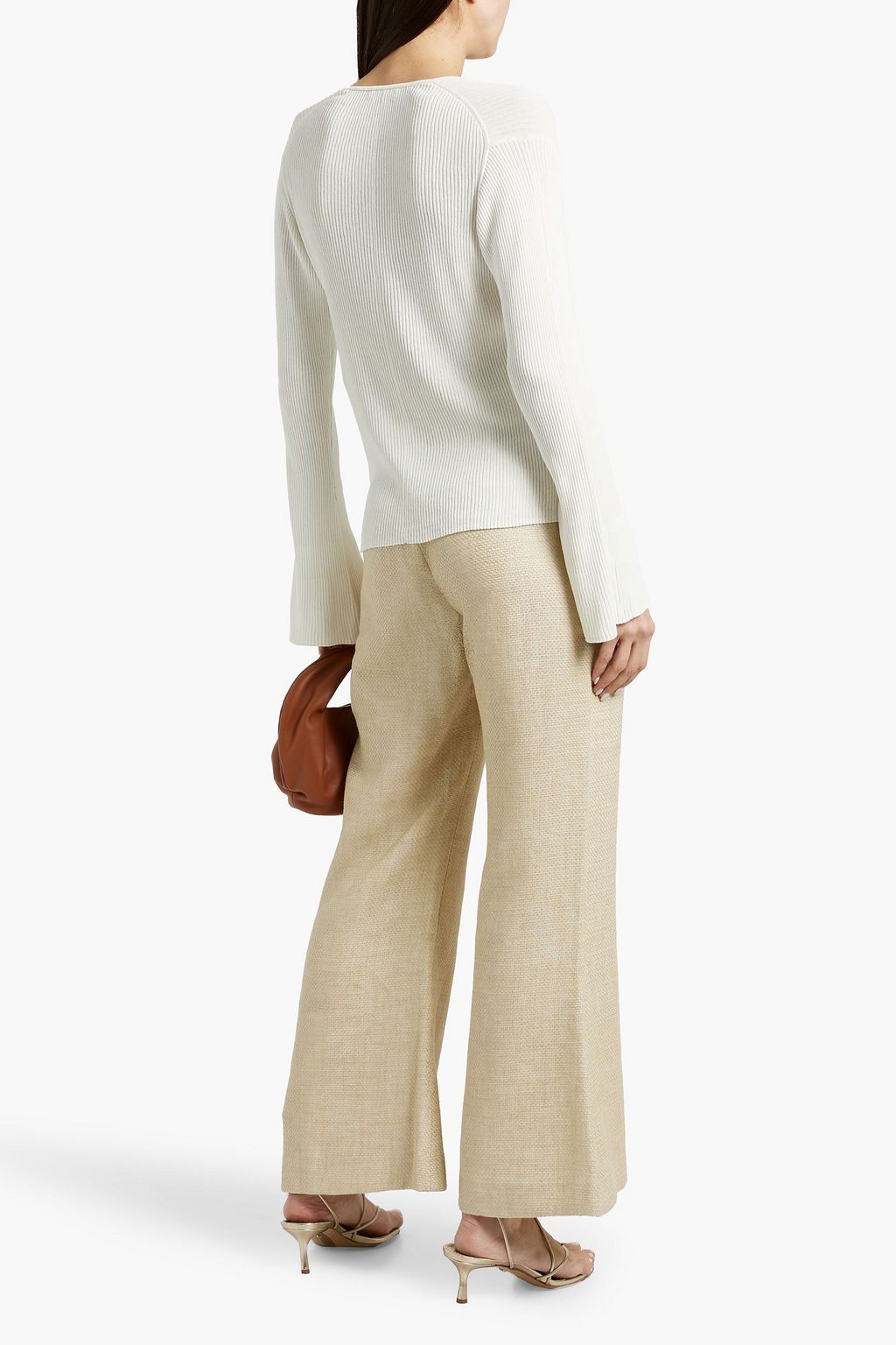 BY MALENE BIRGER كارديغان "سيريلا" من مزيج القطن بتصميم مضلّع