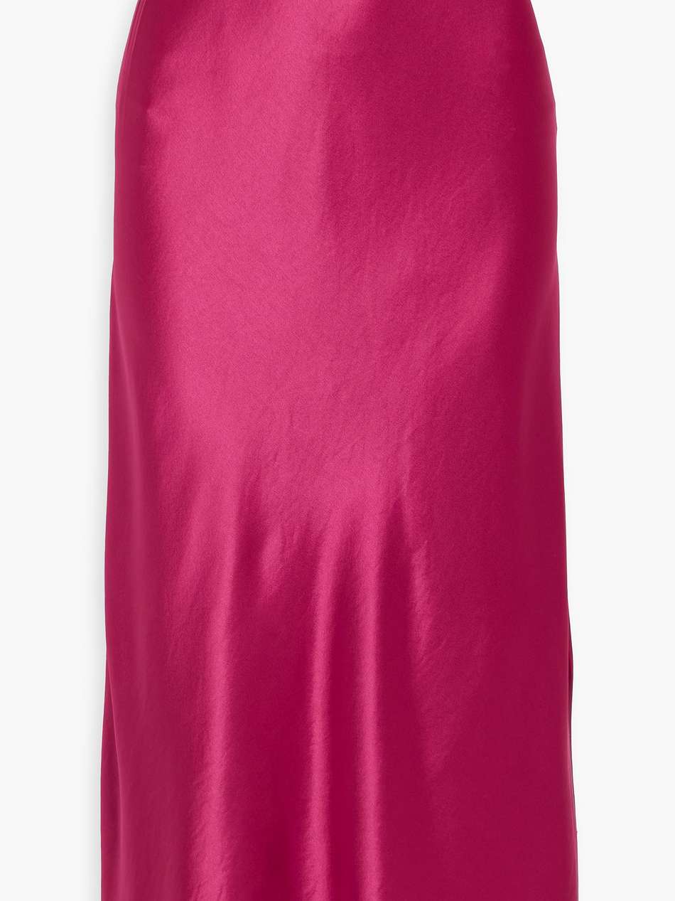 boshan satin midi skirt