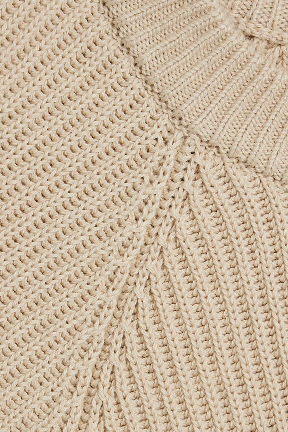 By Malene Birger Bilea Ribbed Cotton Sweater In Beige