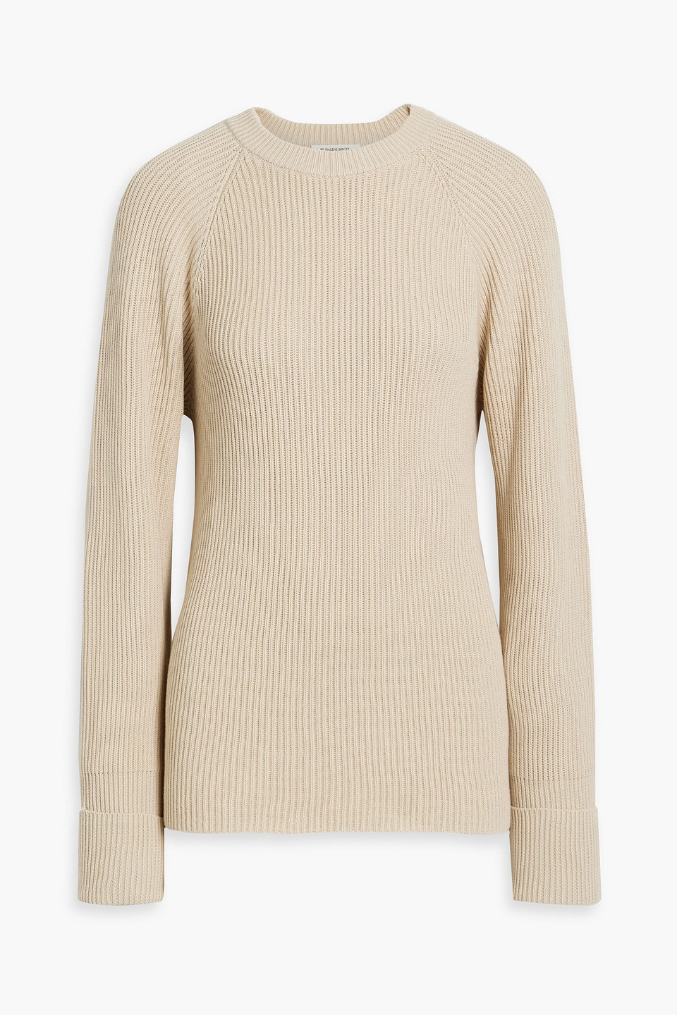 By Malene Birger Bilea Ribbed Cotton Sweater In Beige