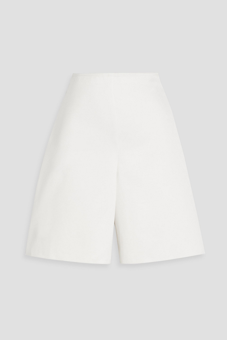 By Malene Birger Marrian Duchesse-satin Shorts In Off-white