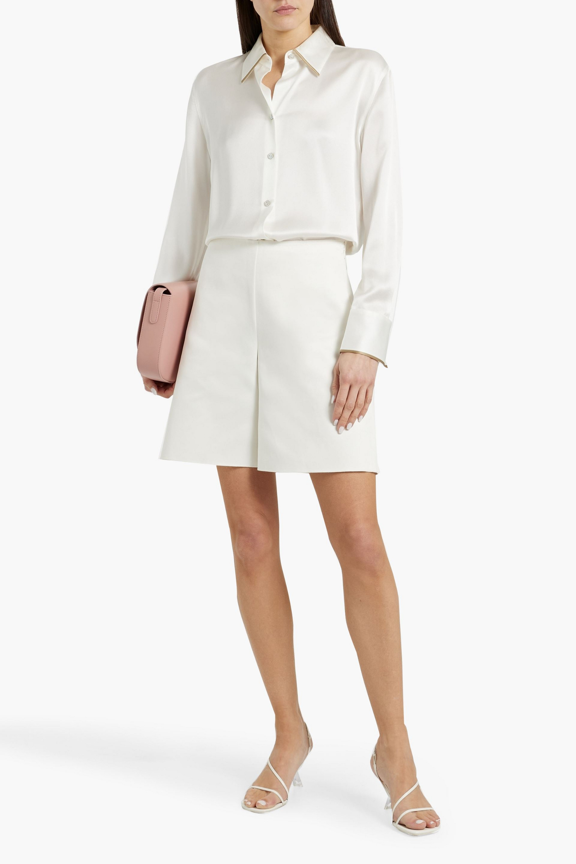 By Malene Birger Marrian duchesse-satin shorts