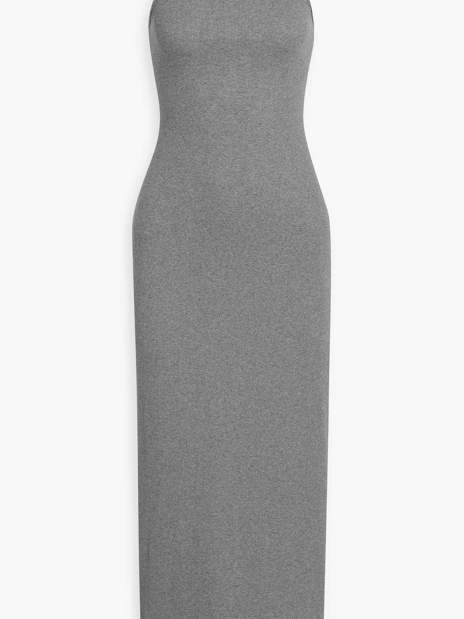 lovelo ribbed stretch-cotton jersey maxi dress