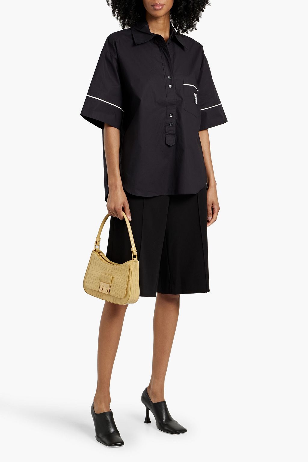 BY MALENE BIRGER قميص "مالياس" من قطن البوبلين المطرّز
