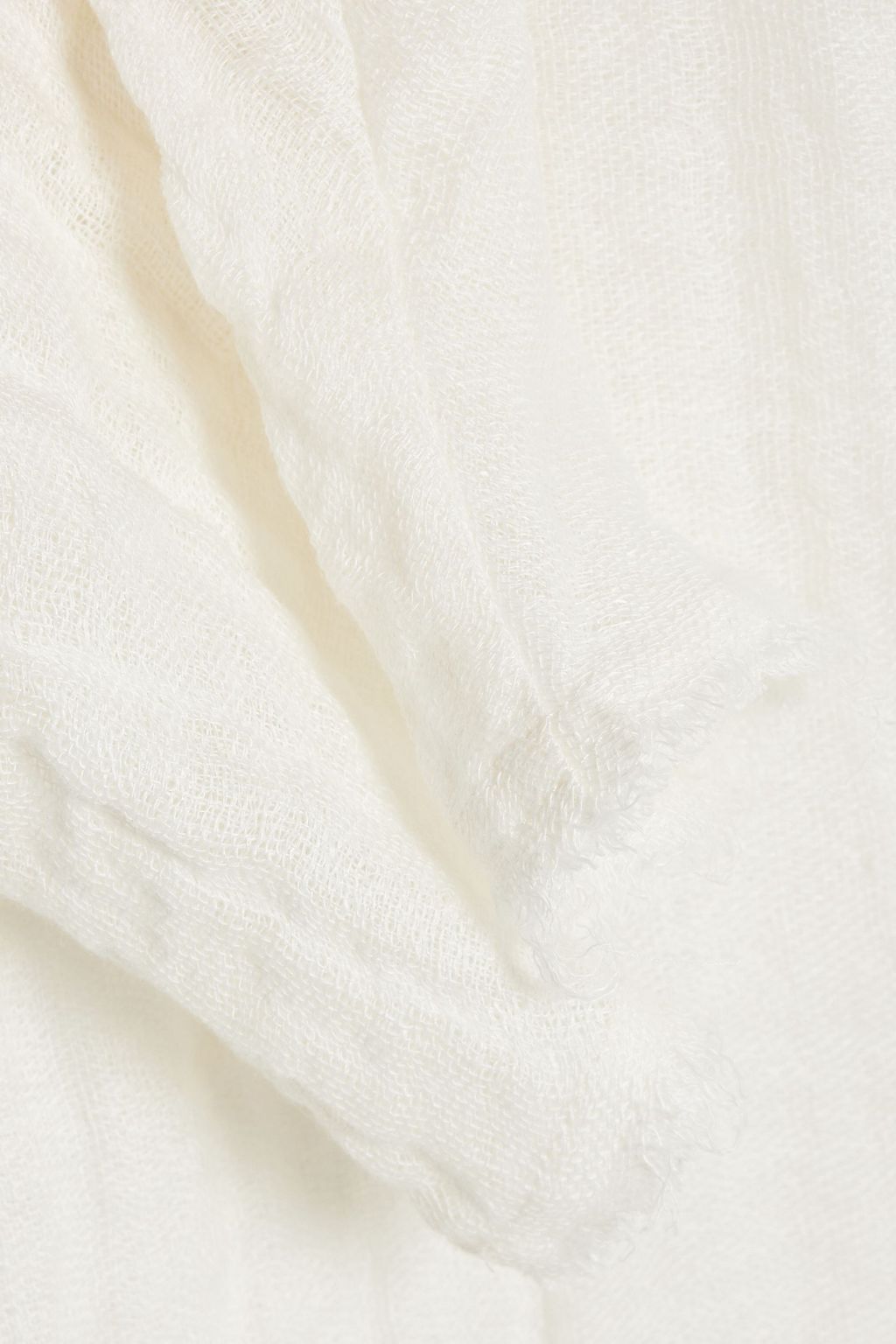 BY MALENE BIRGER Miya frayed linen-gauze mini dress