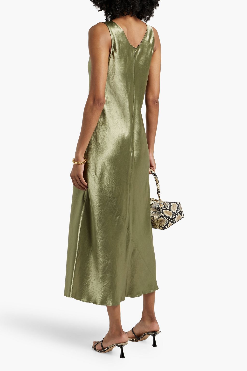 MAX MARA Talete satin midi dress