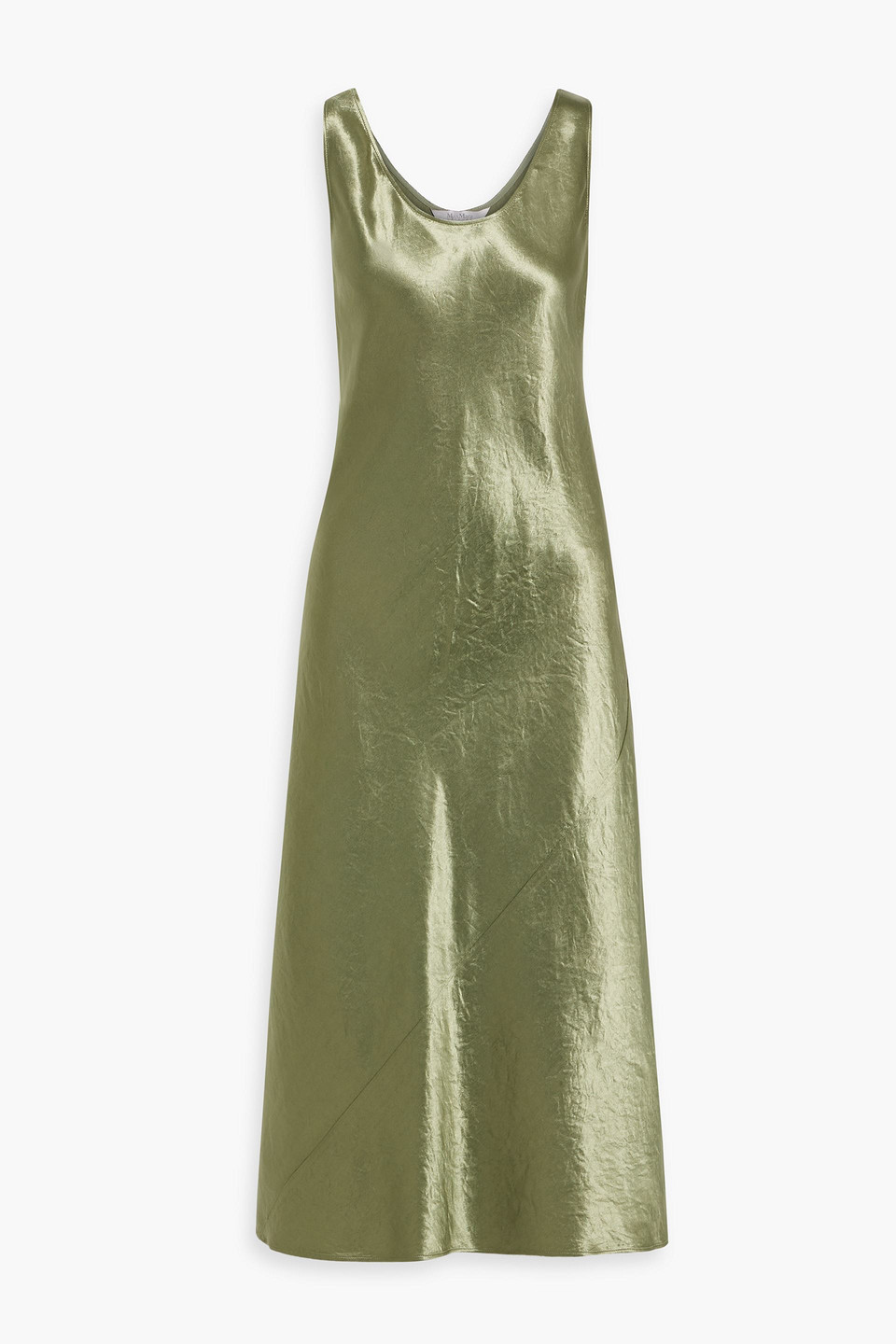 Max Mara Talete Satin Midi Dress