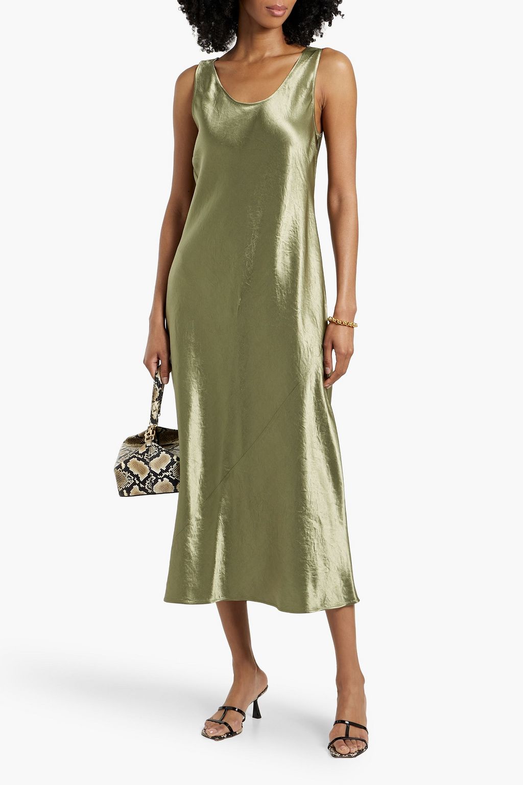 MAX MARA Talete satin midi dress