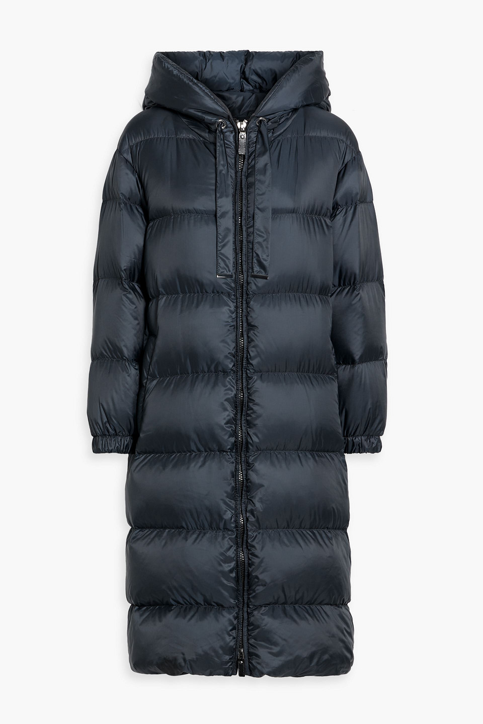 Max Mara Seipa Quilted Shell Down Coat In Blue