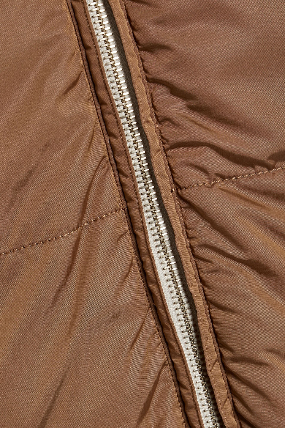 Max Mara Reversible Quilted Shell Hooded Down Coat In Brown
