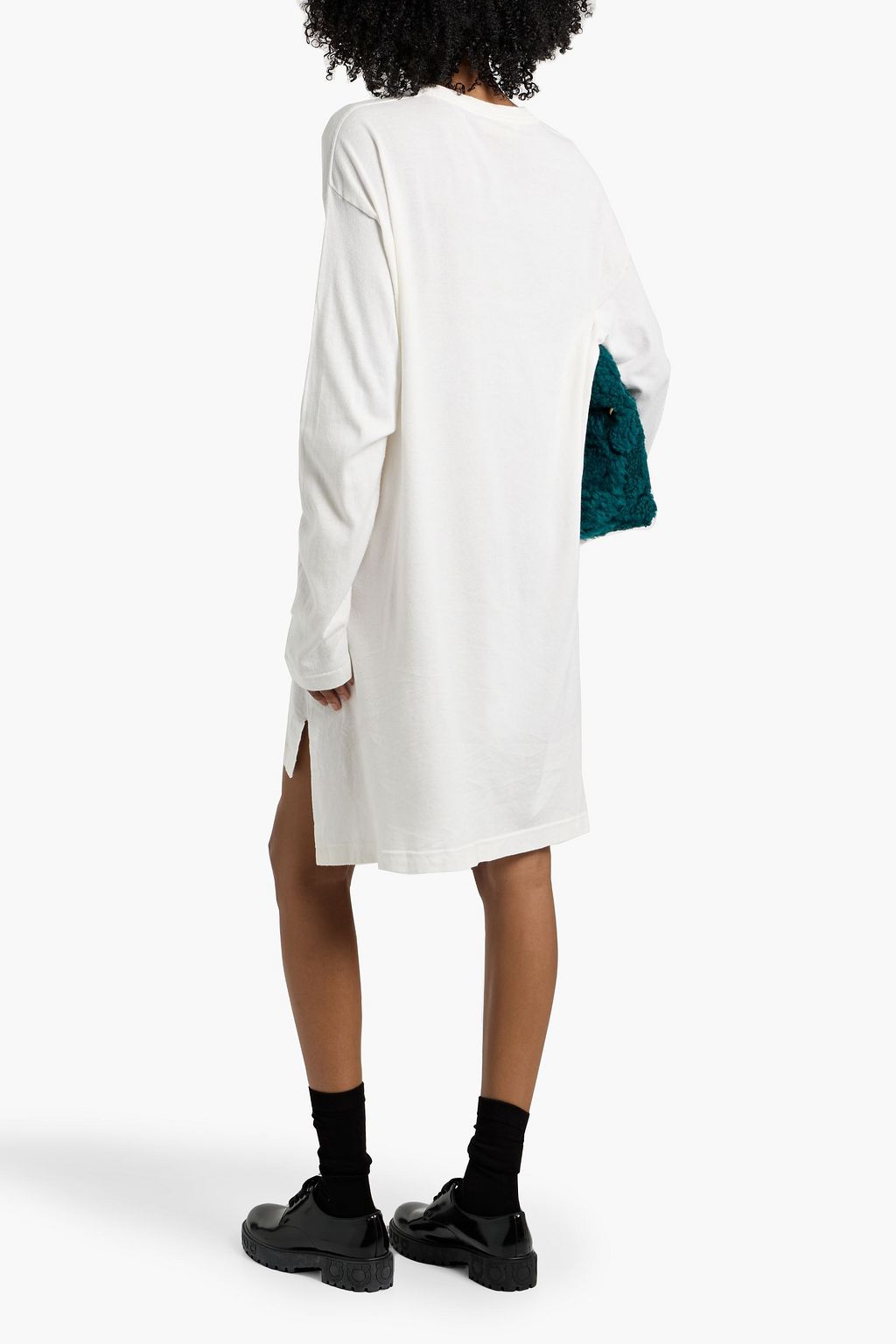 MARNI Embroidered cotton-blend sweater