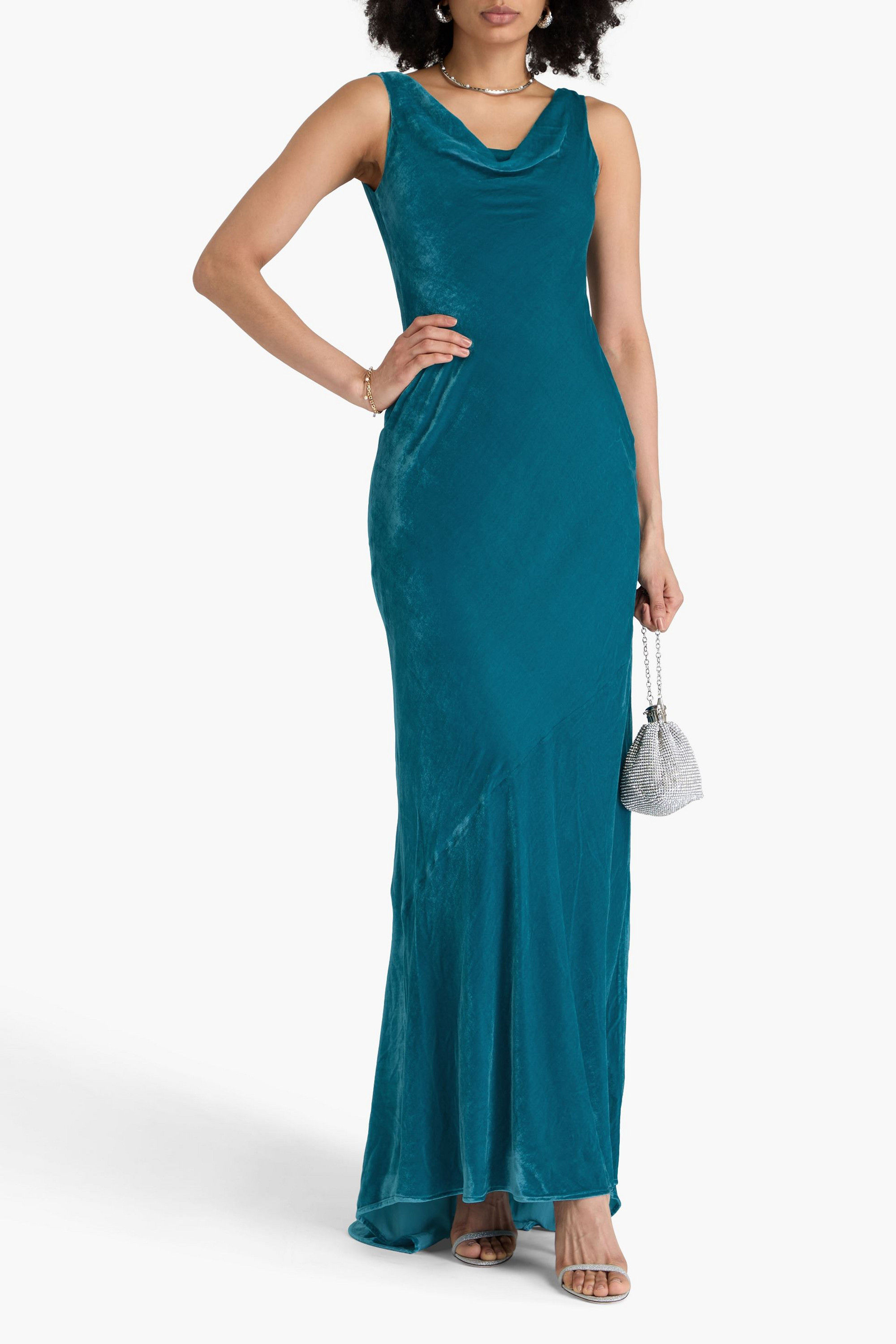 Saloni Asher draped velvet gown