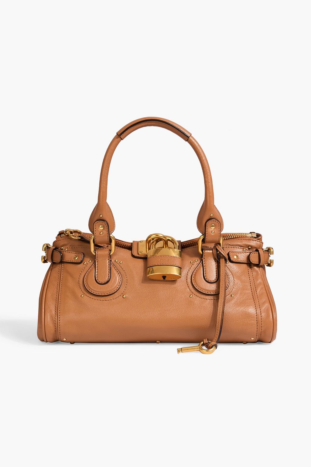 CHLOÉ Paddington studded leather tote | THE OUTNET