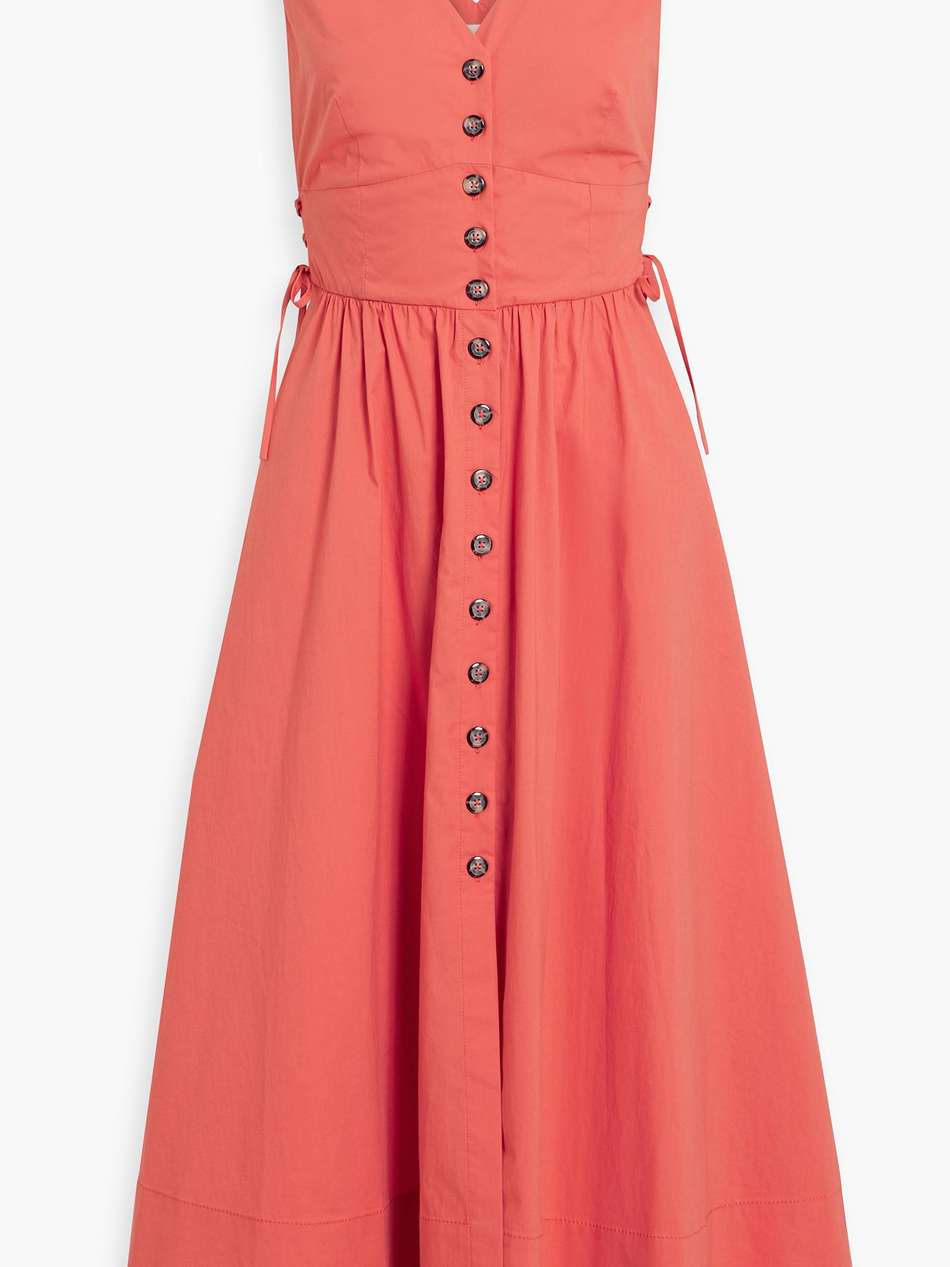 luella cotton-blend poplin midi dress