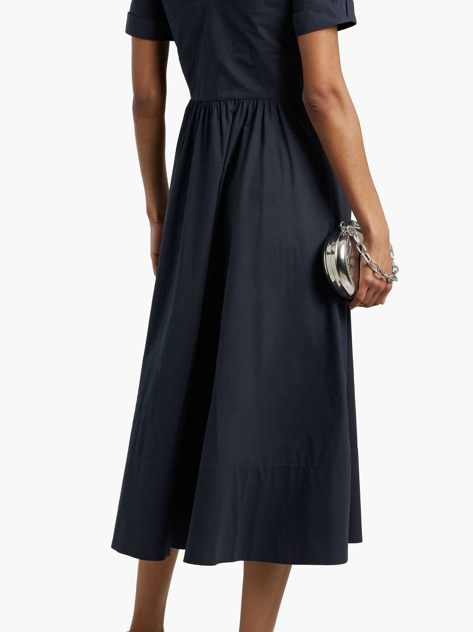 luella cotton-blend poplin midi dress