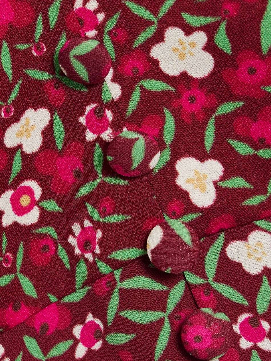 margot floral-print crepe mini dress