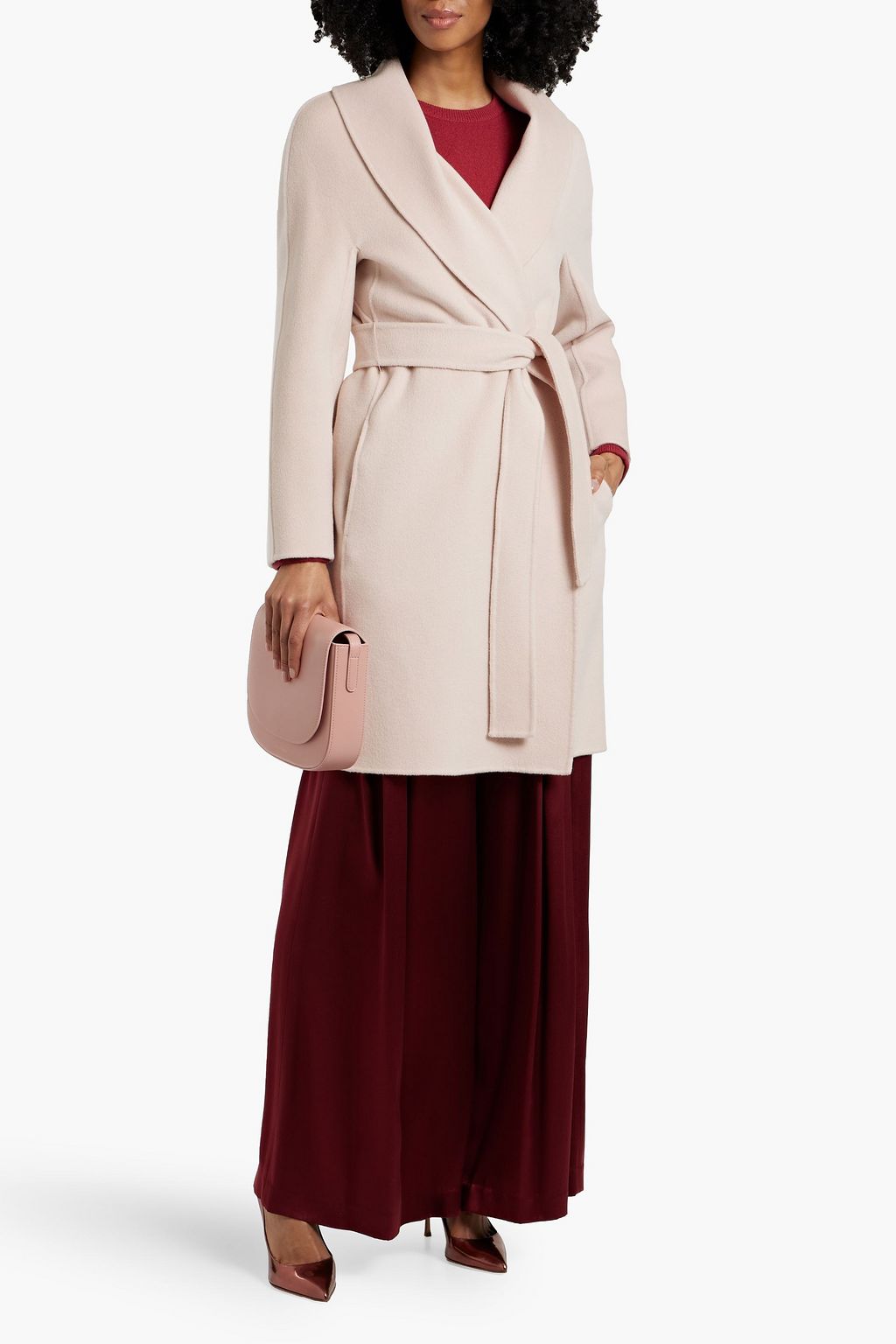 MAX MARA STUDIO Cashmere and wool-blend felt coat