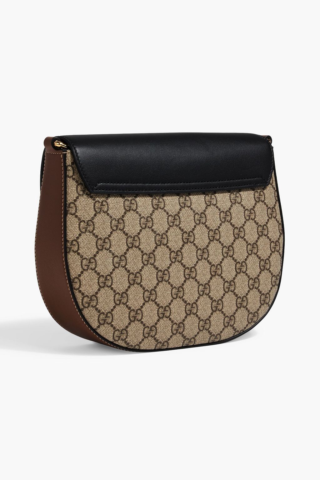 GUCCI GG Supreme printed coated-canvas and leather shoulder bag