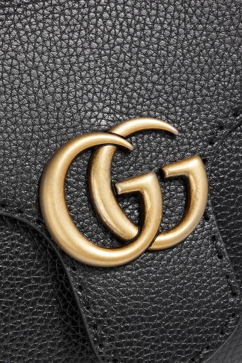 GUCCI Marmont pebbled-leather tote