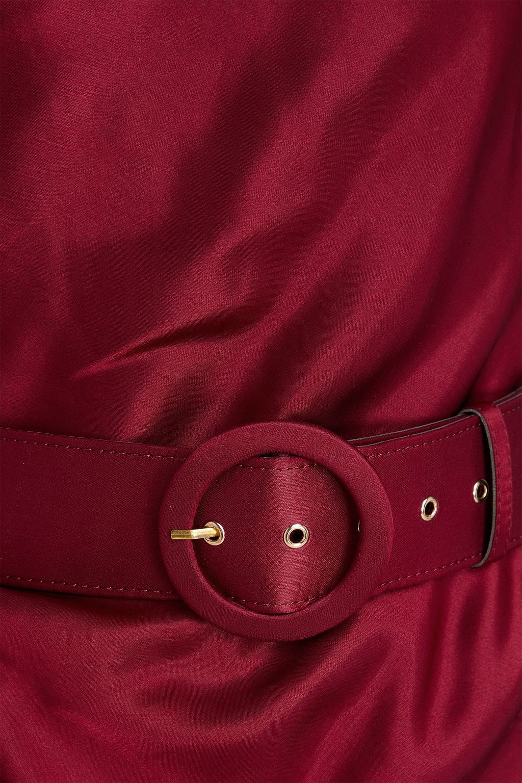 NICHOLAS One-shoulder satin maxi dress