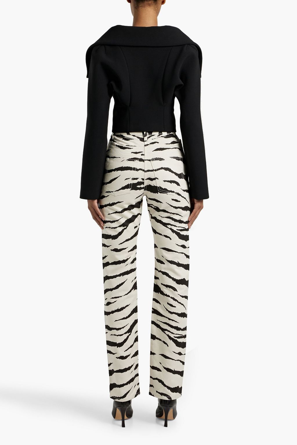 ALAÏA Cropped twill jacket