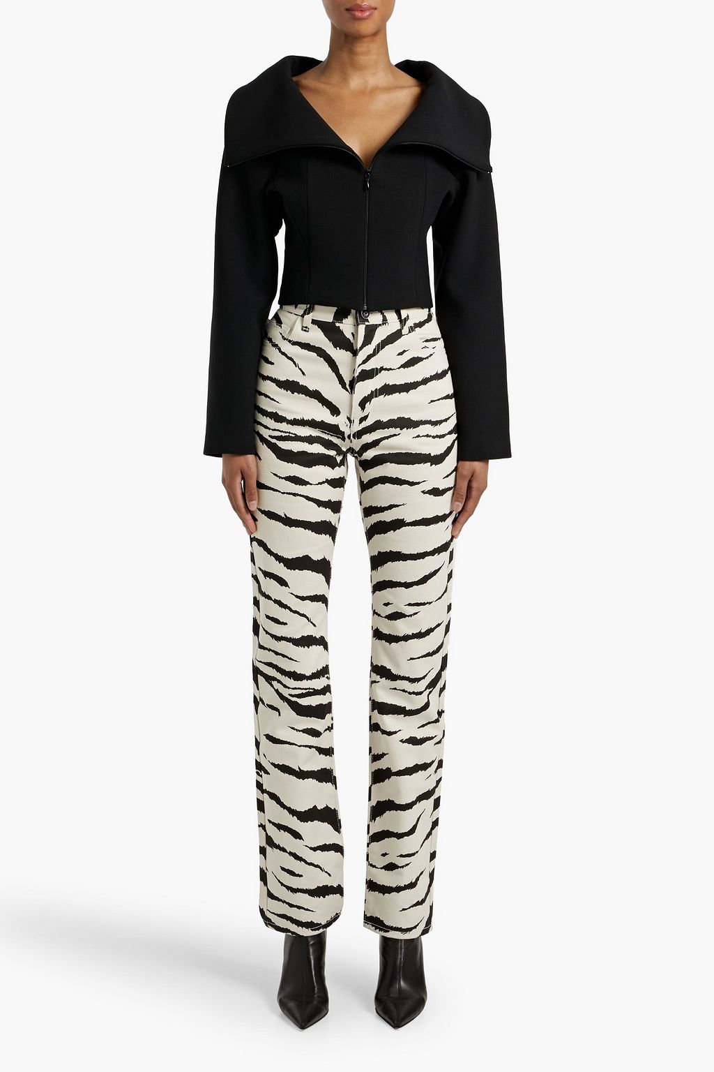 ALAÏA Cropped twill jacket