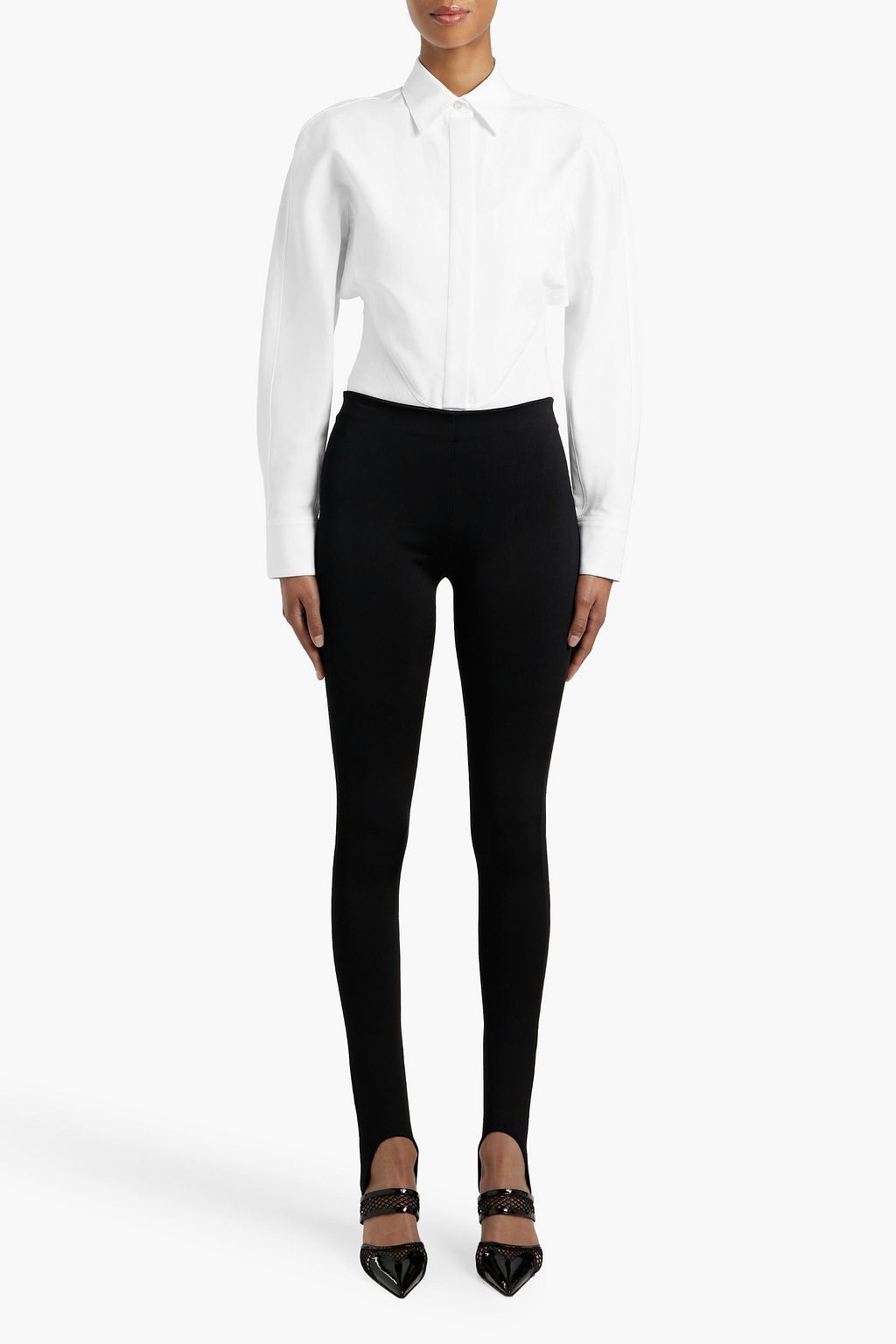 ALAÏA Cotton-poplin bodysuit