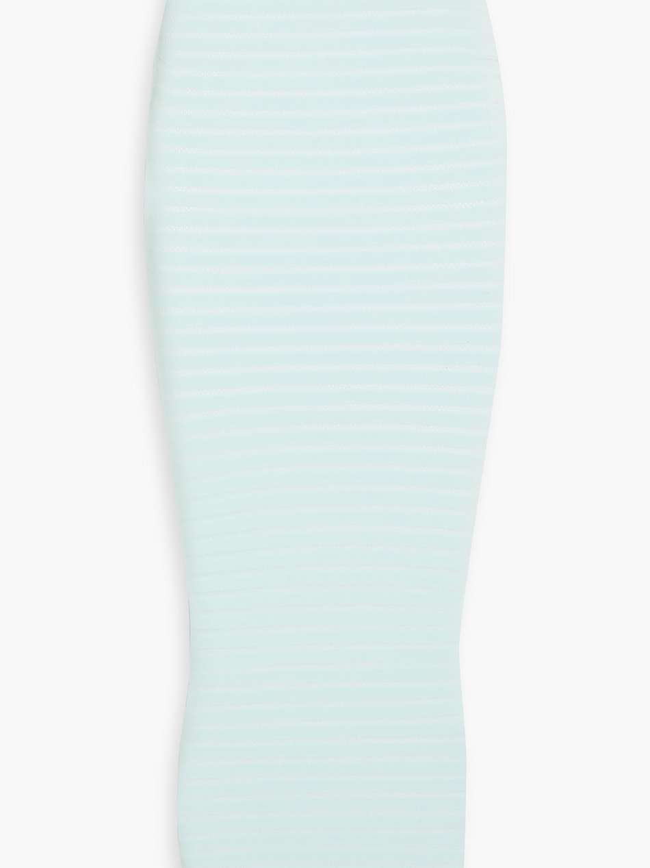 pointelle-knit maxi pencil skirt