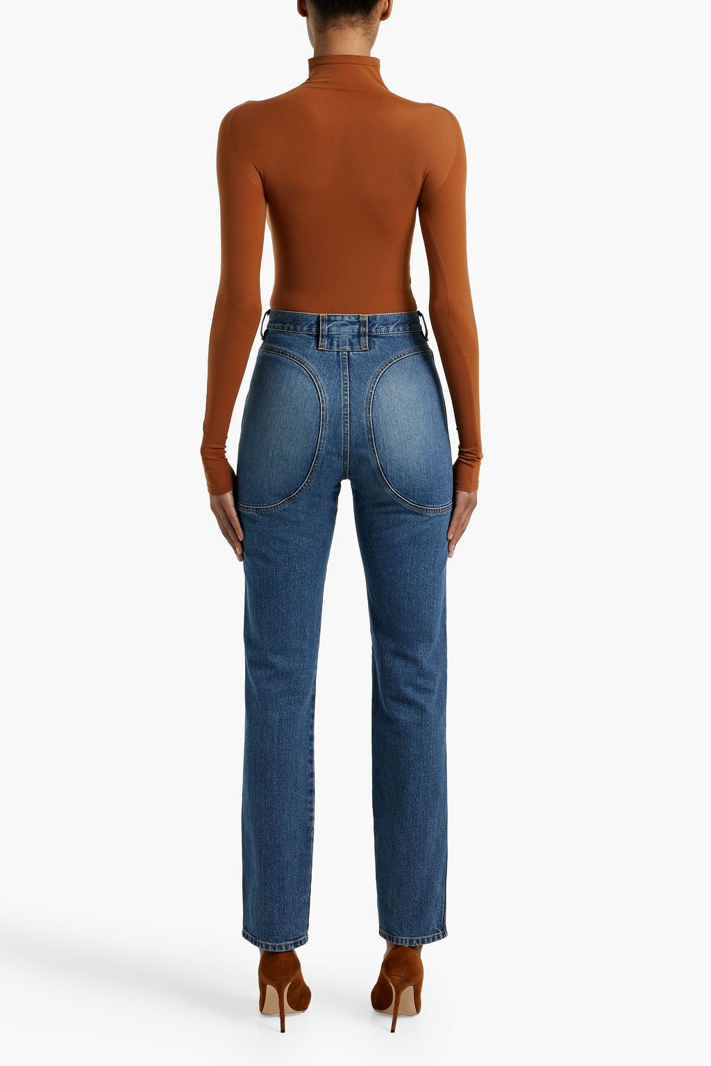 ALAÏA Jersey turtleneck bodysuit