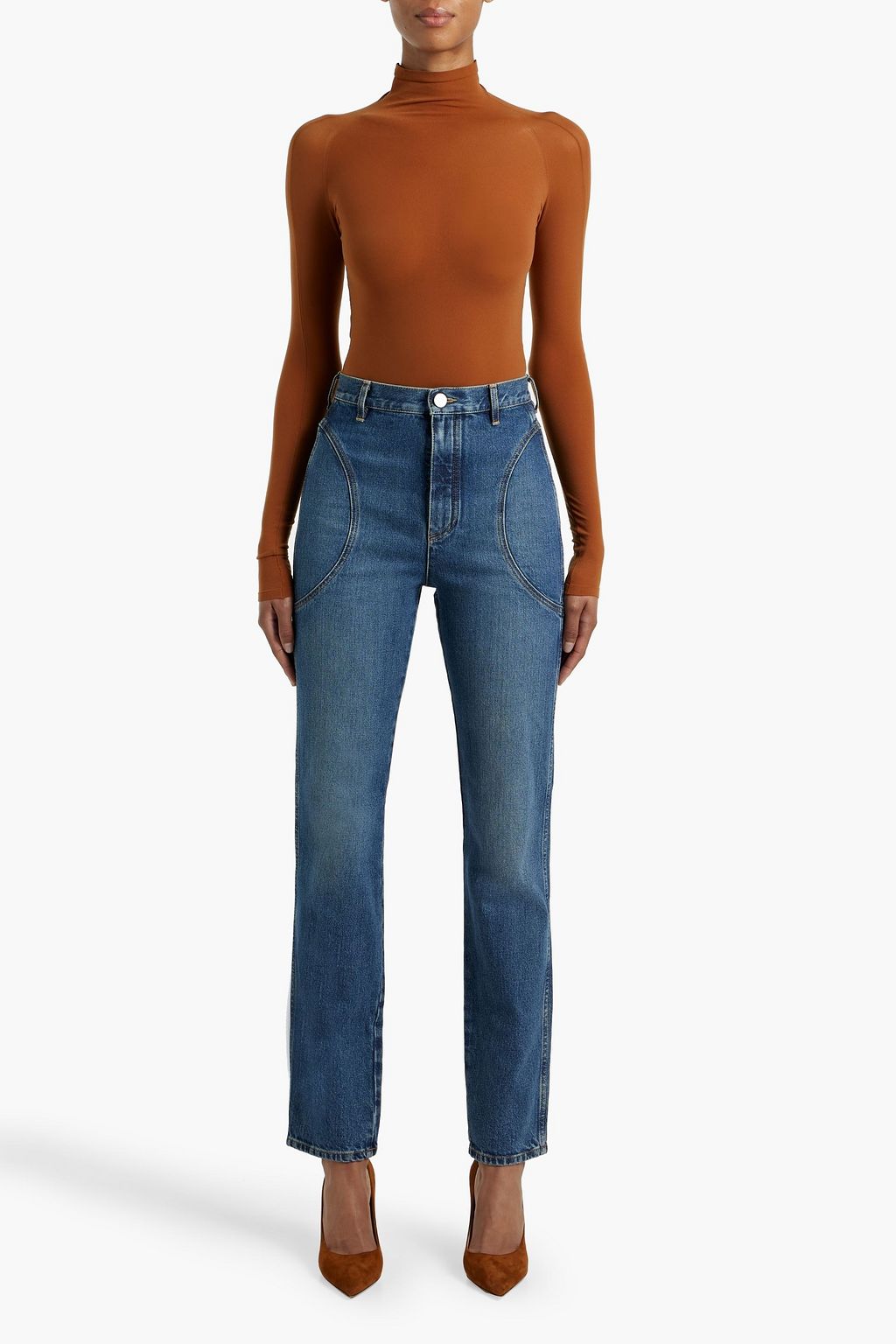 ALAÏA Jersey turtleneck bodysuit
